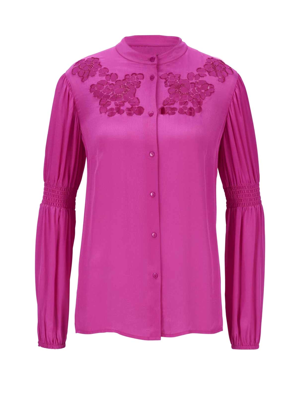 Heine Damen Bluse mit Perlen-Stickerei, erica