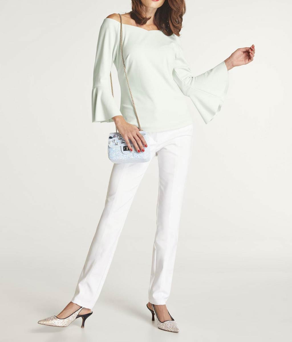Heine Damen Blusenshirt mit Volants, mint