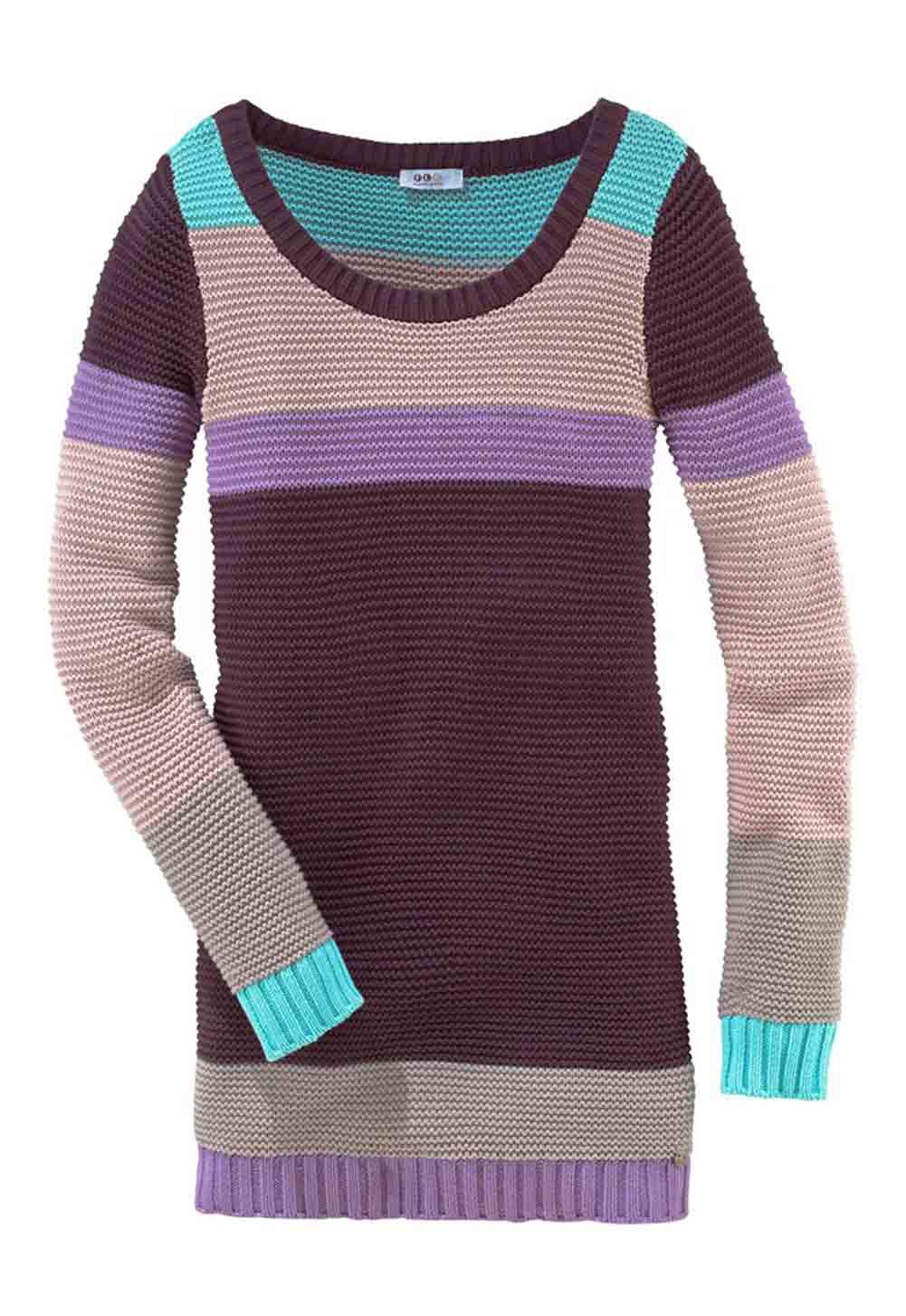 Flashlights Damen Pullover, violett-bunt