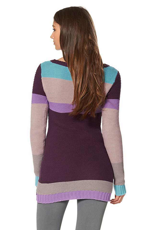 Flashlights Damen Pullover, violett-bunt