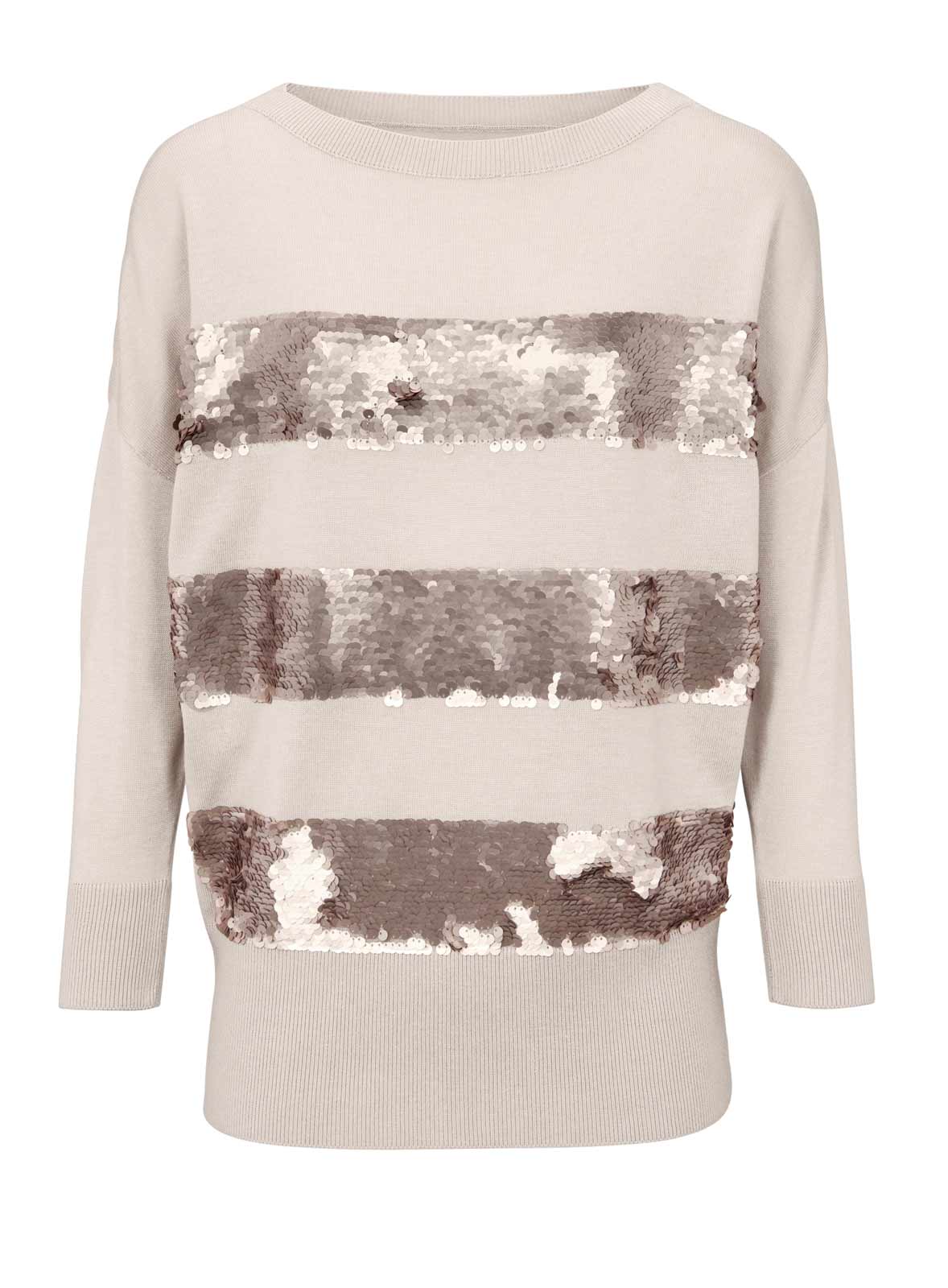 Heine Damen Feinstrickpullover mit Pailletten