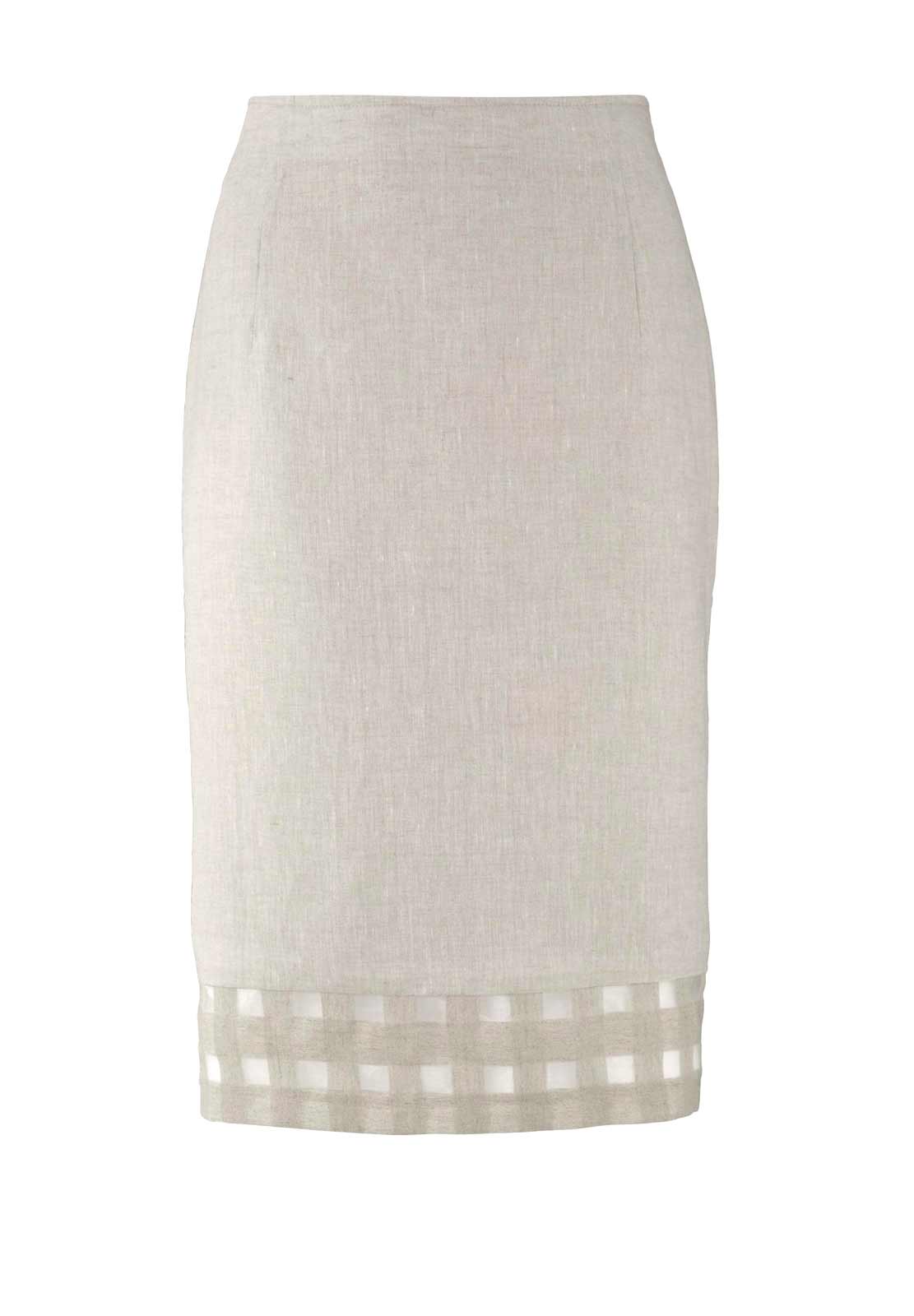 HEINE Damen Damen-Leinenkostüm, beige