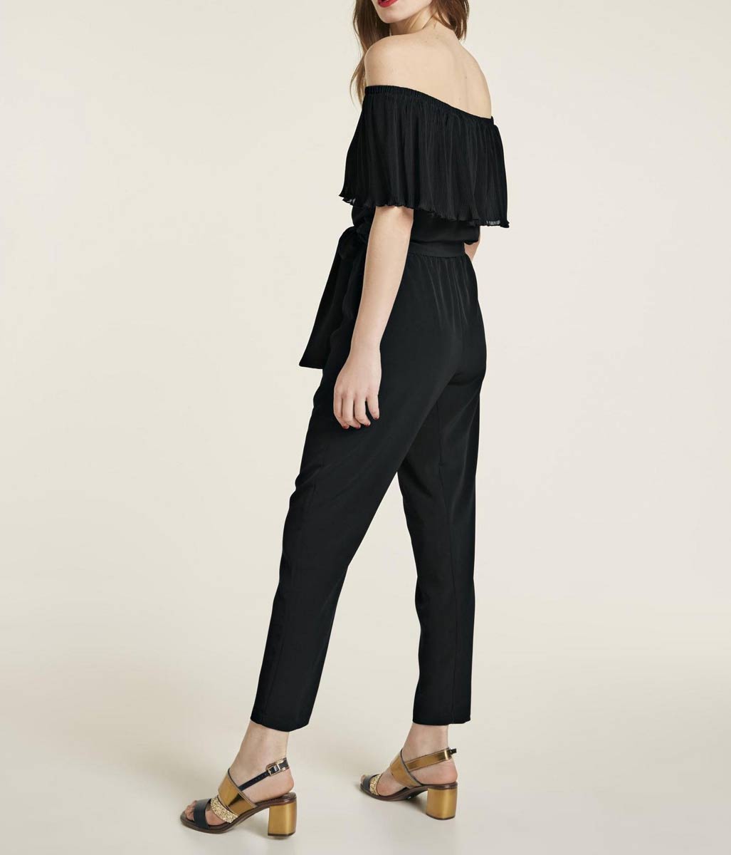 HEINE Damen Carmen-Jumpsuit, schwarz