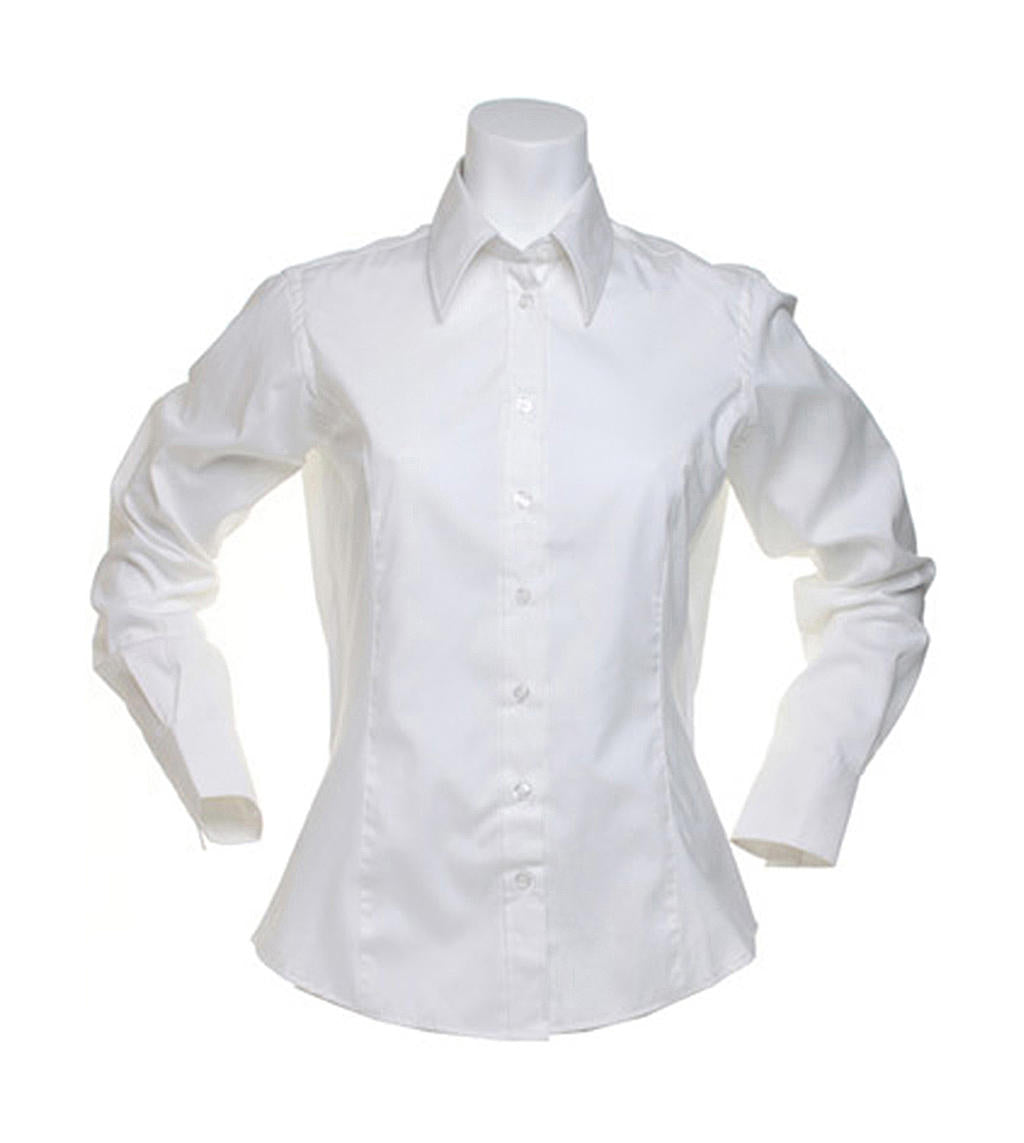 Kustom Kit Ladies Corporate Oxford Damen Langarm Bluse