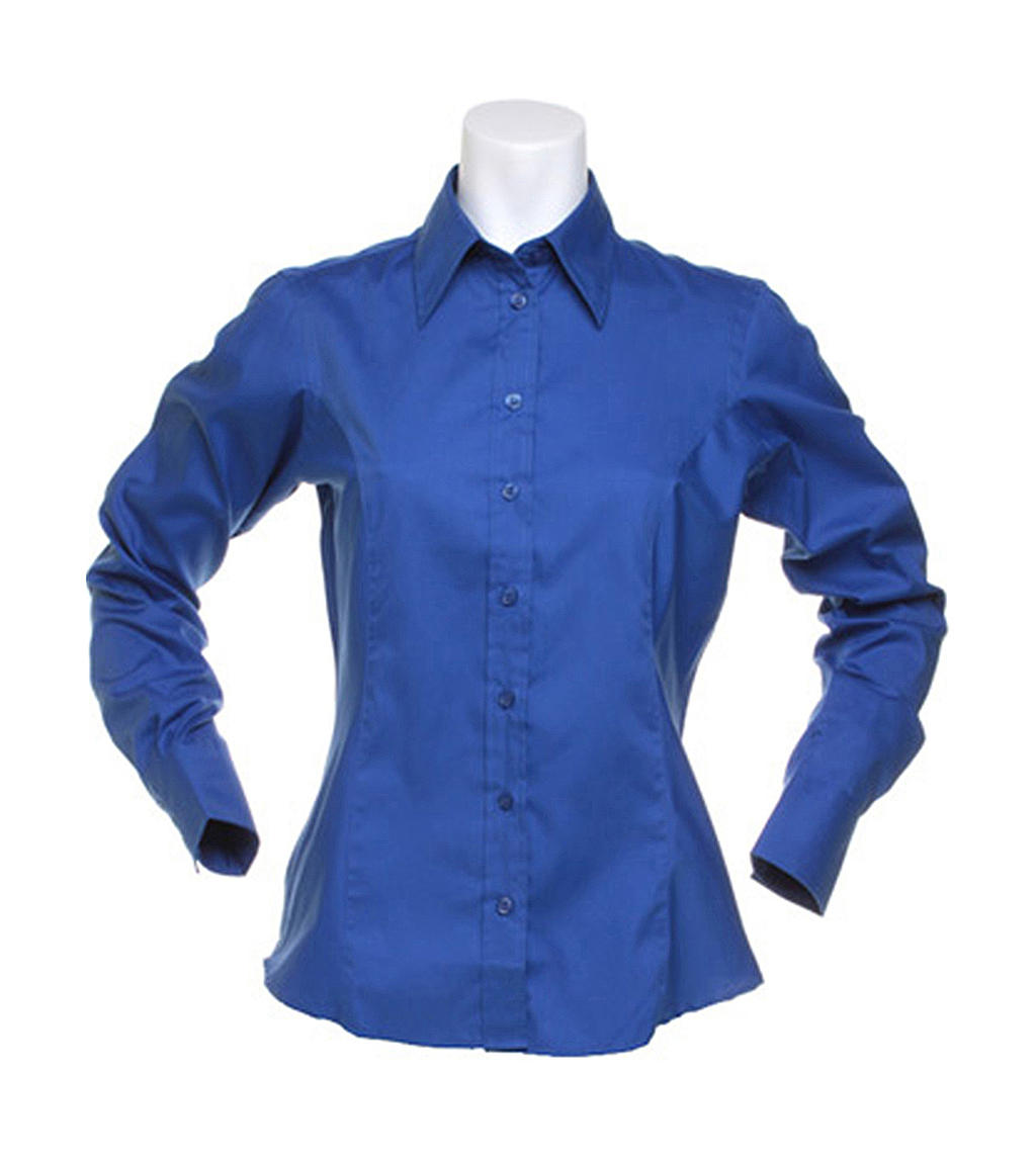 Kustom Kit Ladies Corporate Oxford Damen Langarm Bluse