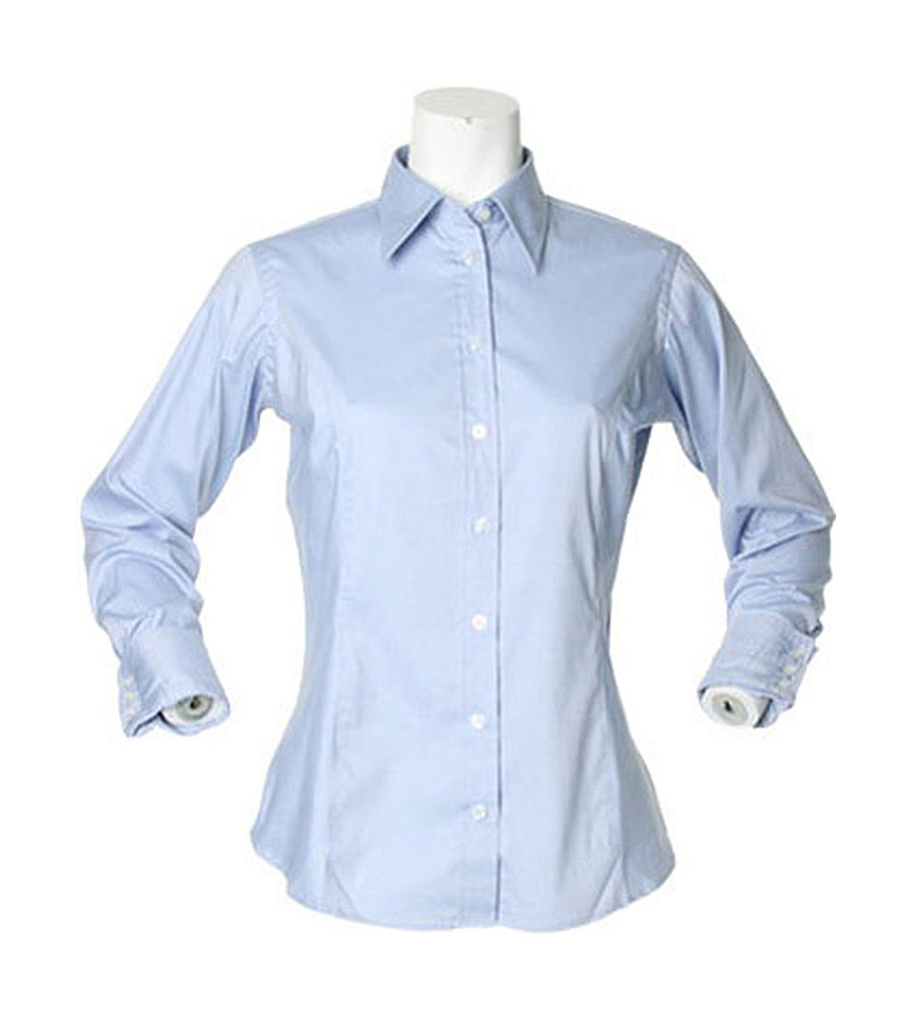 Kustom Kit Ladies Corporate Oxford Damen Langarm Bluse