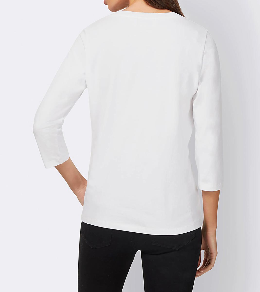 RICK CARDONA Damen Designer-Shirt, weiß