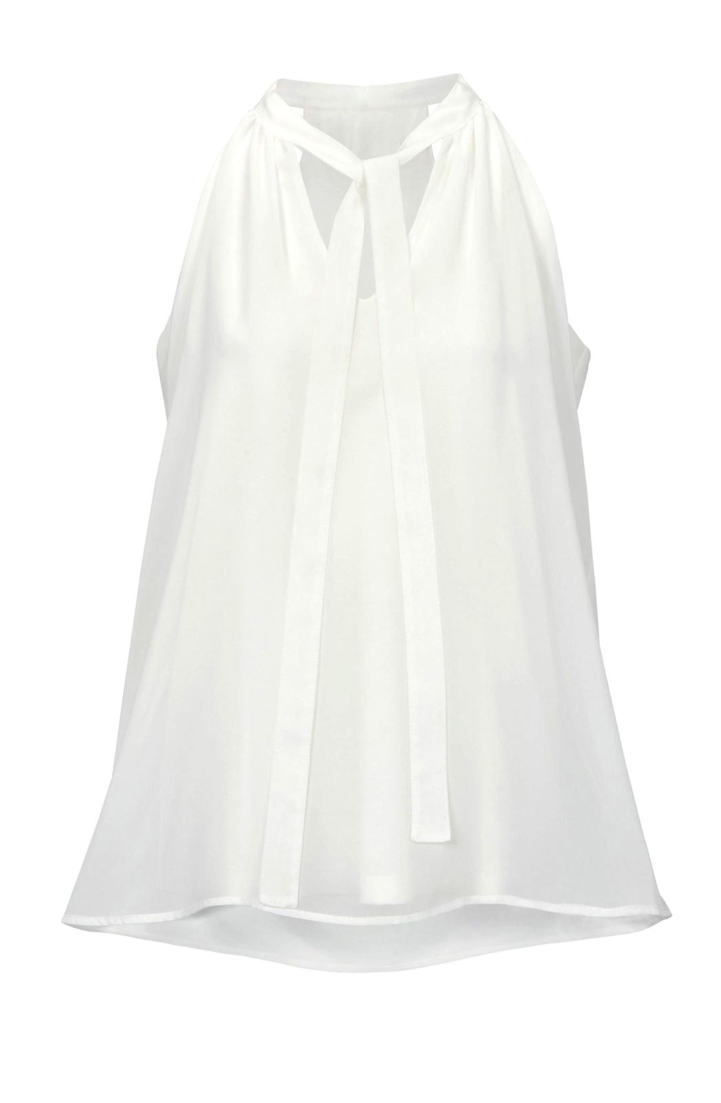 Heine Damen Chiffonbluse, ecru