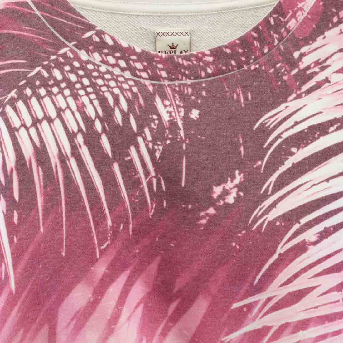 Replay Damen Marken-Sweatshirt, rosa