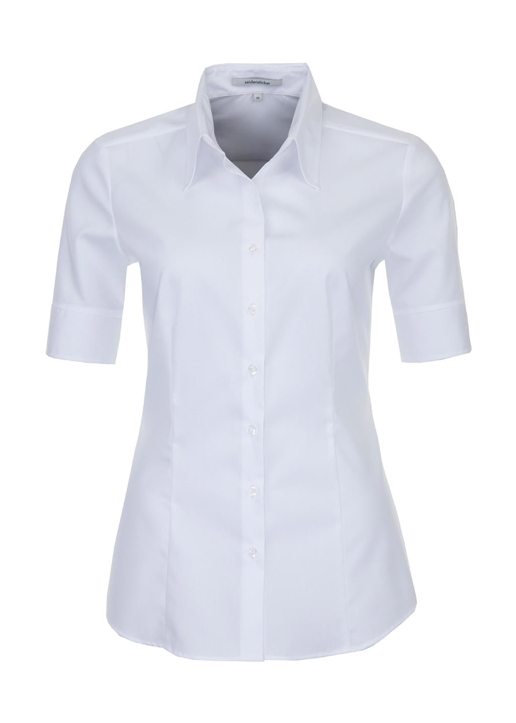 Seidensticker Modern Fit Damen Kurzarm Bluse, Shirt