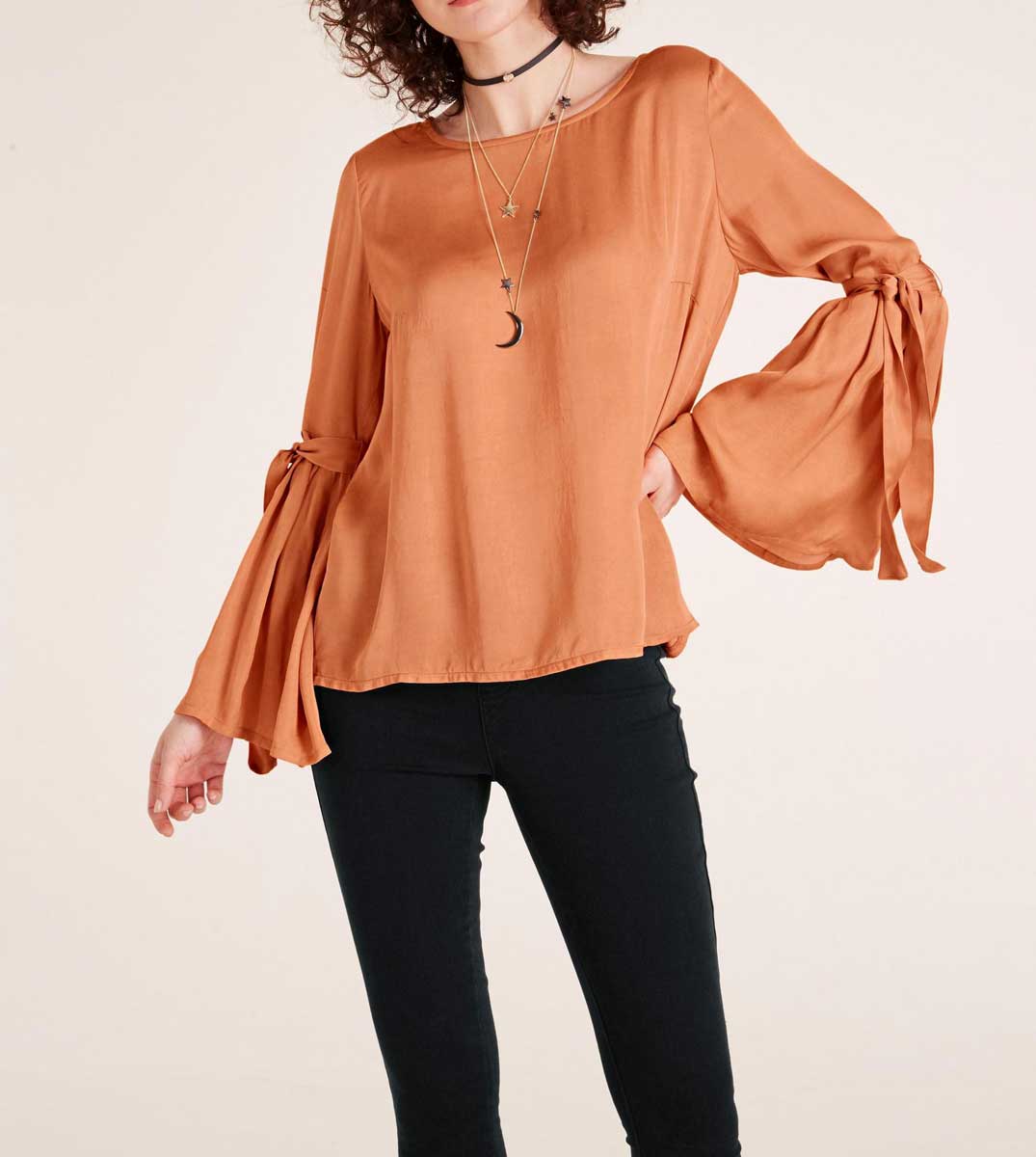 Heine Damen Bluse, kupferfarben