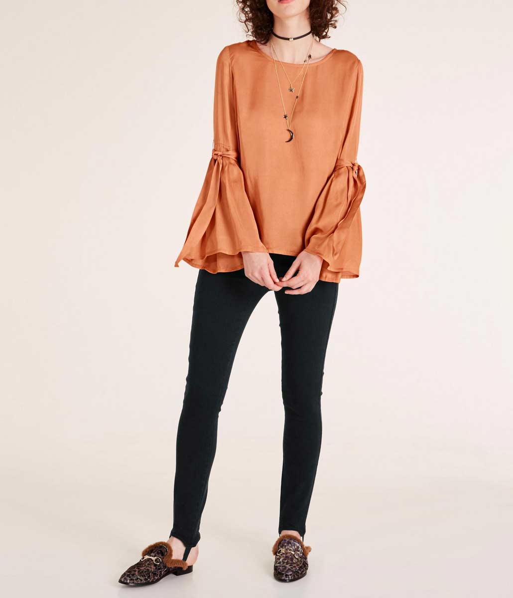 Heine Damen Bluse, kupferfarben