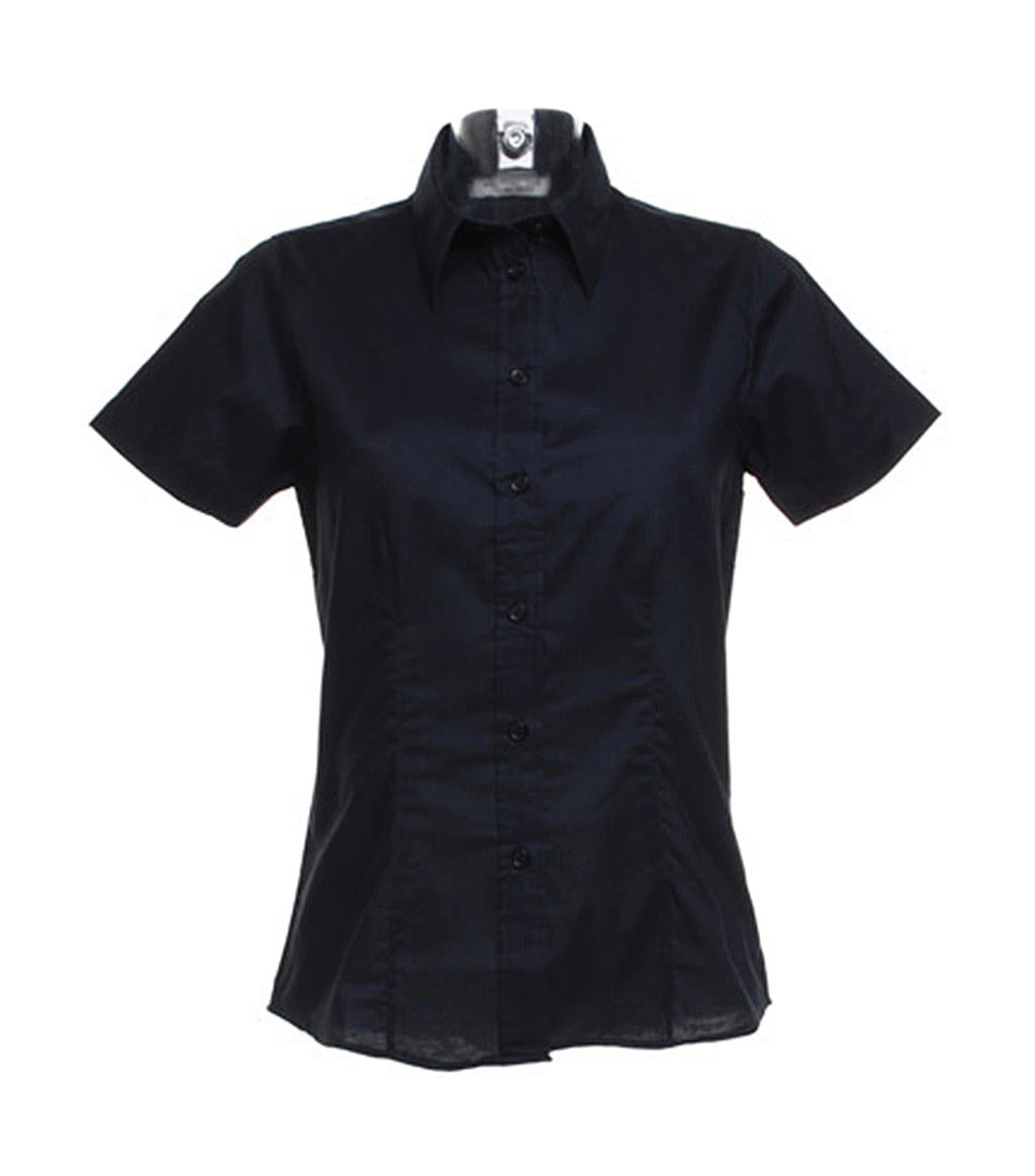 Kustom Kit Workwear Oxford Damen Kurzarm Bluse