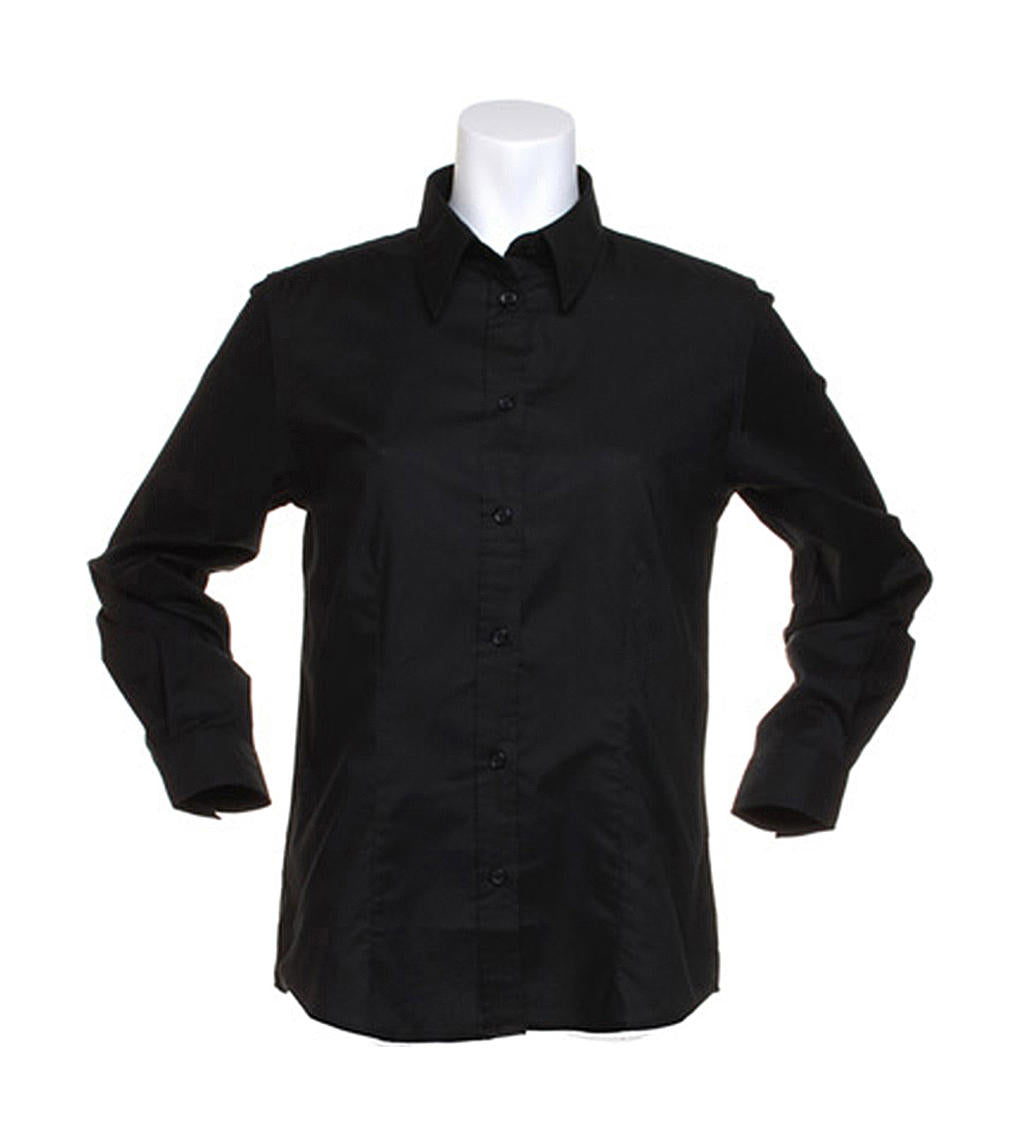Kustom Kit Workwear Oxford Damen Langarm Bluse
