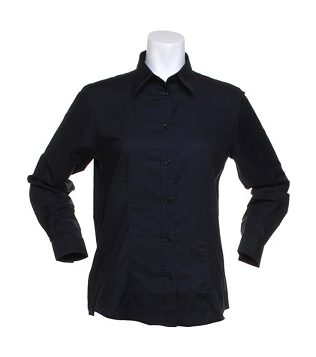 Kustom Kit Workwear Oxford Damen Langarm Bluse