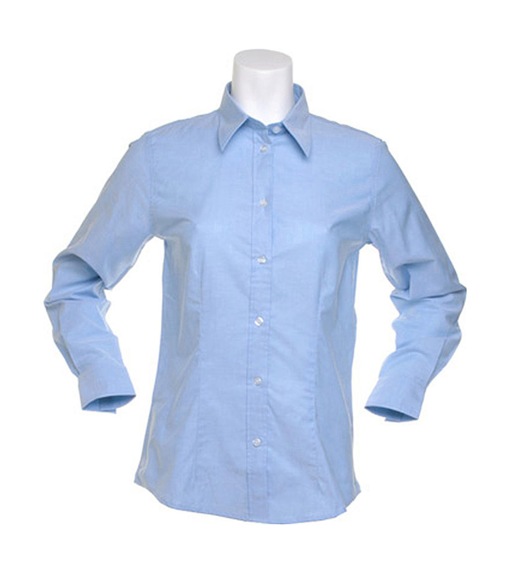 Kustom Kit Workwear Oxford Damen Langarm Bluse