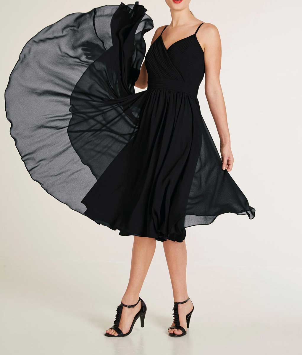 Ashley Brooke Damen Designer-Kleid, "Das Kleine Schwarze"