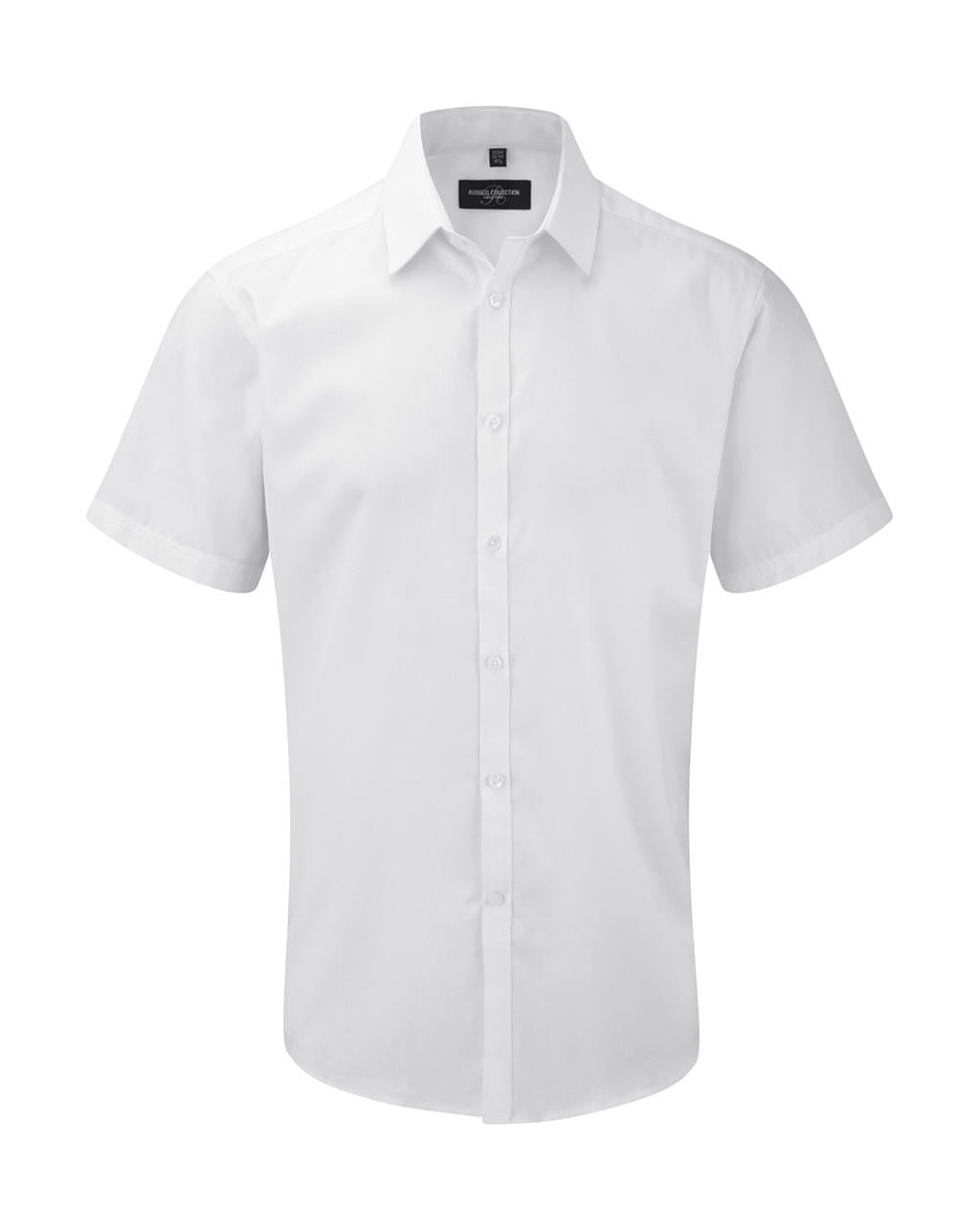 Russel Europe Men`s Herringbone Herren Kurzarm Hemd, Shirt