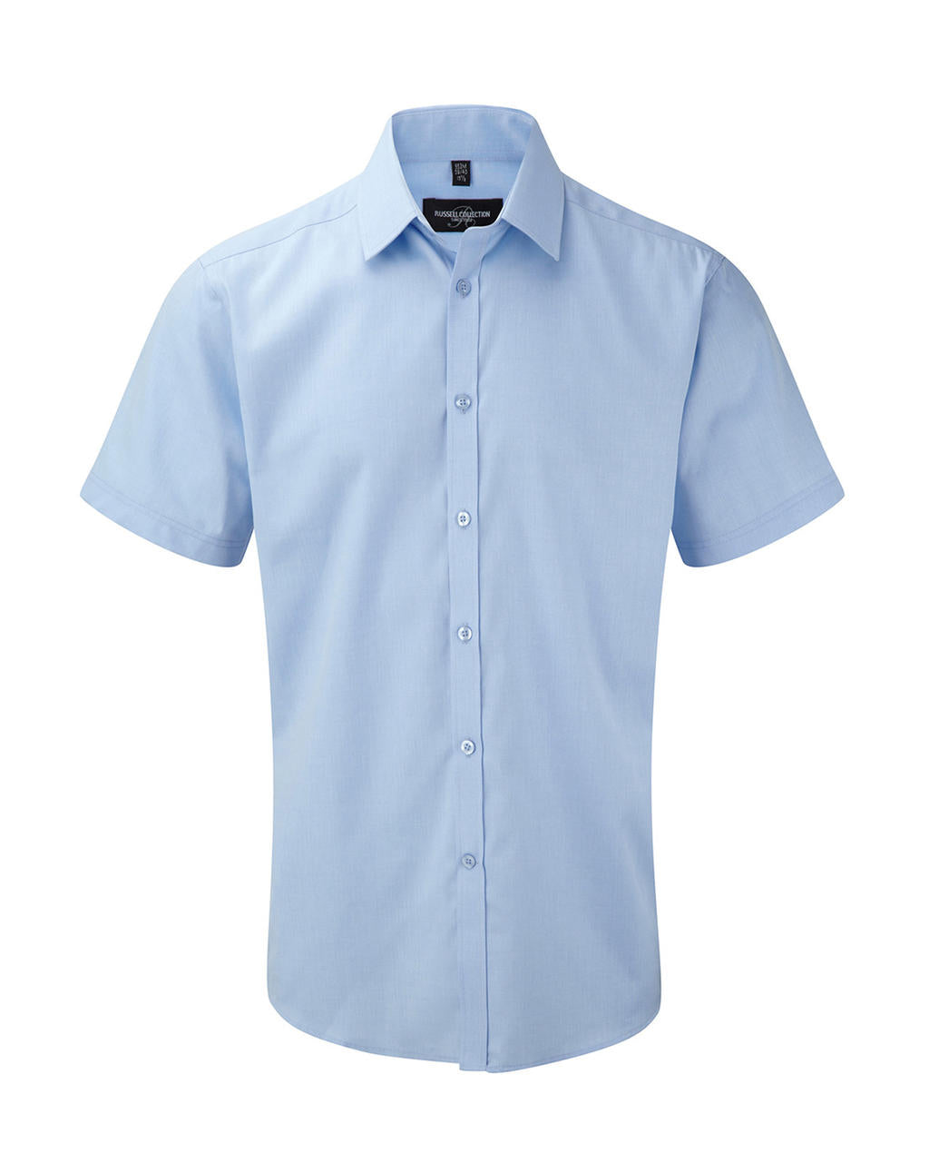 Russel Europe Men`s Herringbone Herren Kurzarm Hemd, Shirt