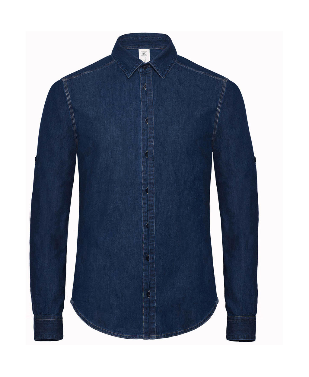 B&C Herren Marken Langarm Denim Shirt Hemd - SMD85
