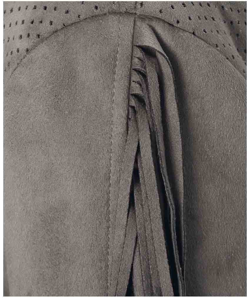 Maze Damen Marken-Lederimitatjacke, taupe