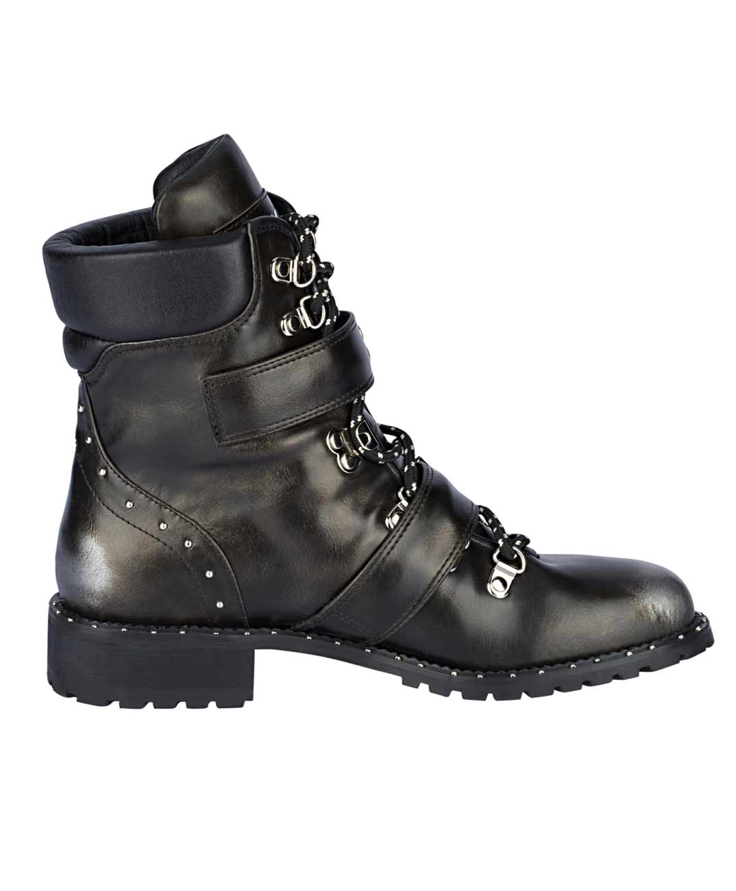 Xyxyx Damen Marken-Stiefelette, schwarz