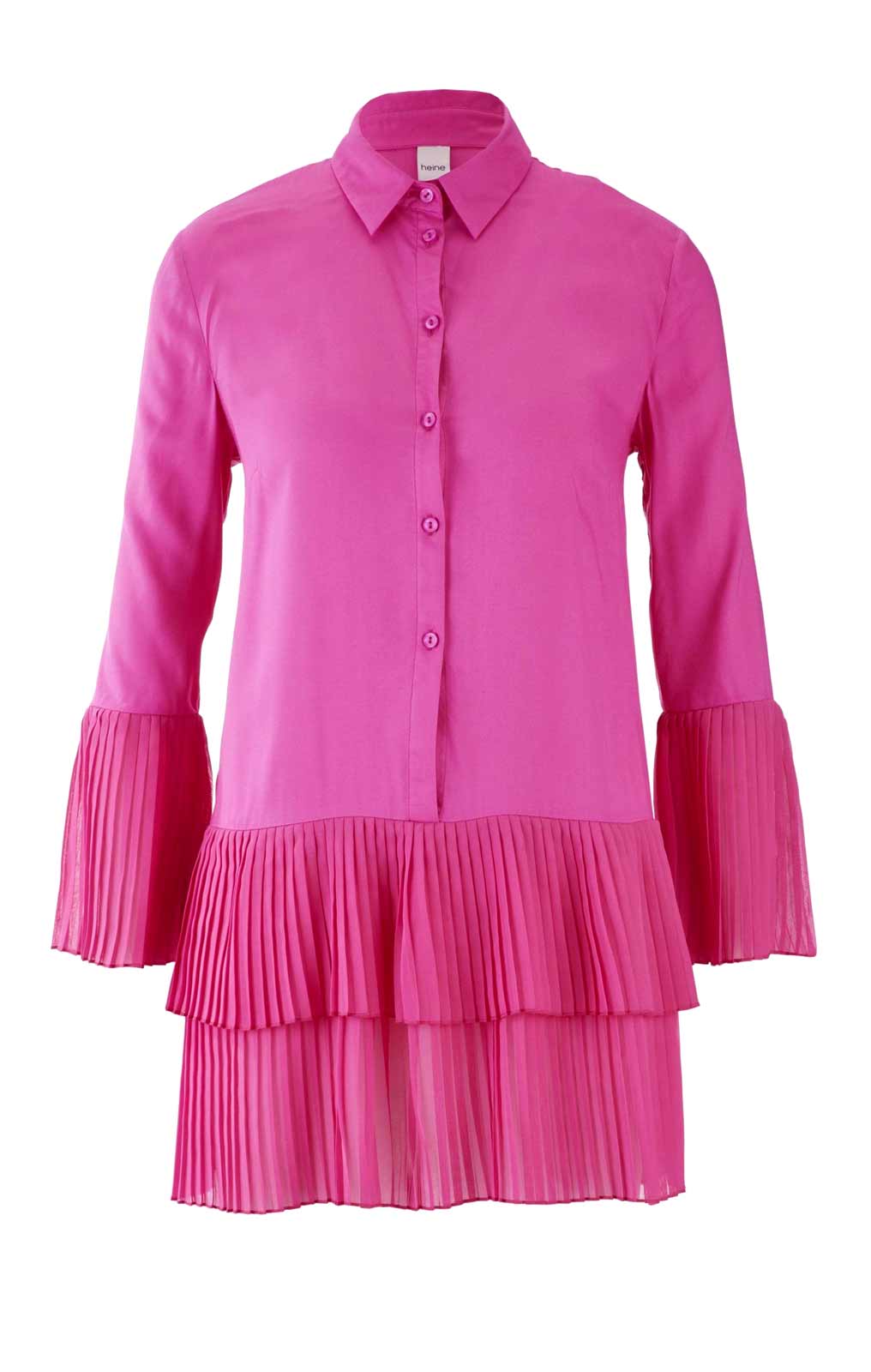 HEINE Damen Bluse mit Volants, erica