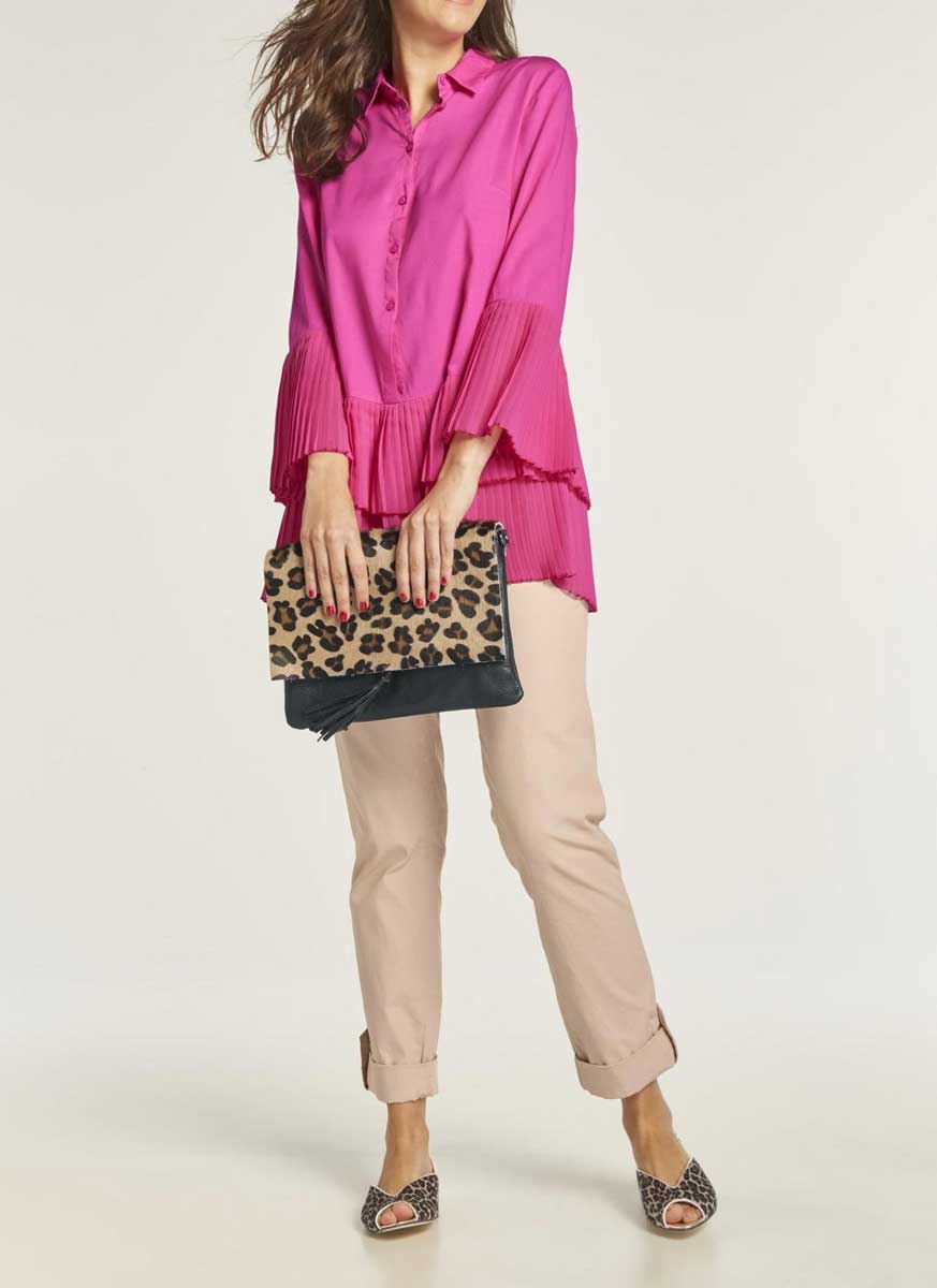 HEINE Damen Bluse mit Volants, erica