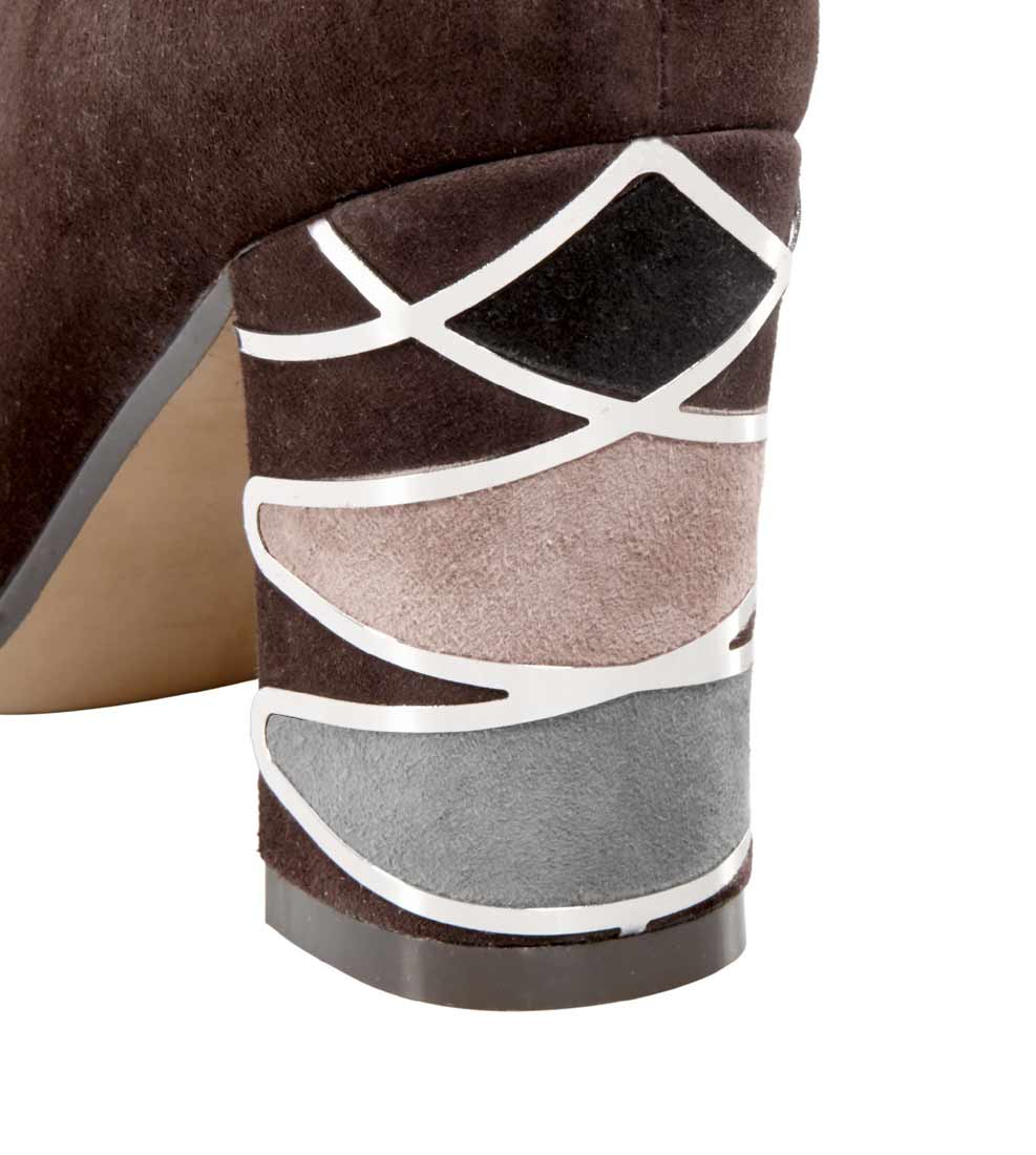 Nina New York Damen Marken-Stiefelette, braun