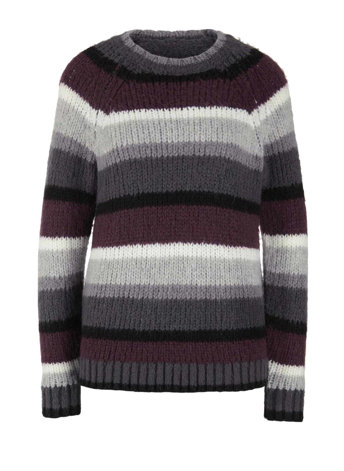 HEINE Damen Grobstrickpullover, bunt
