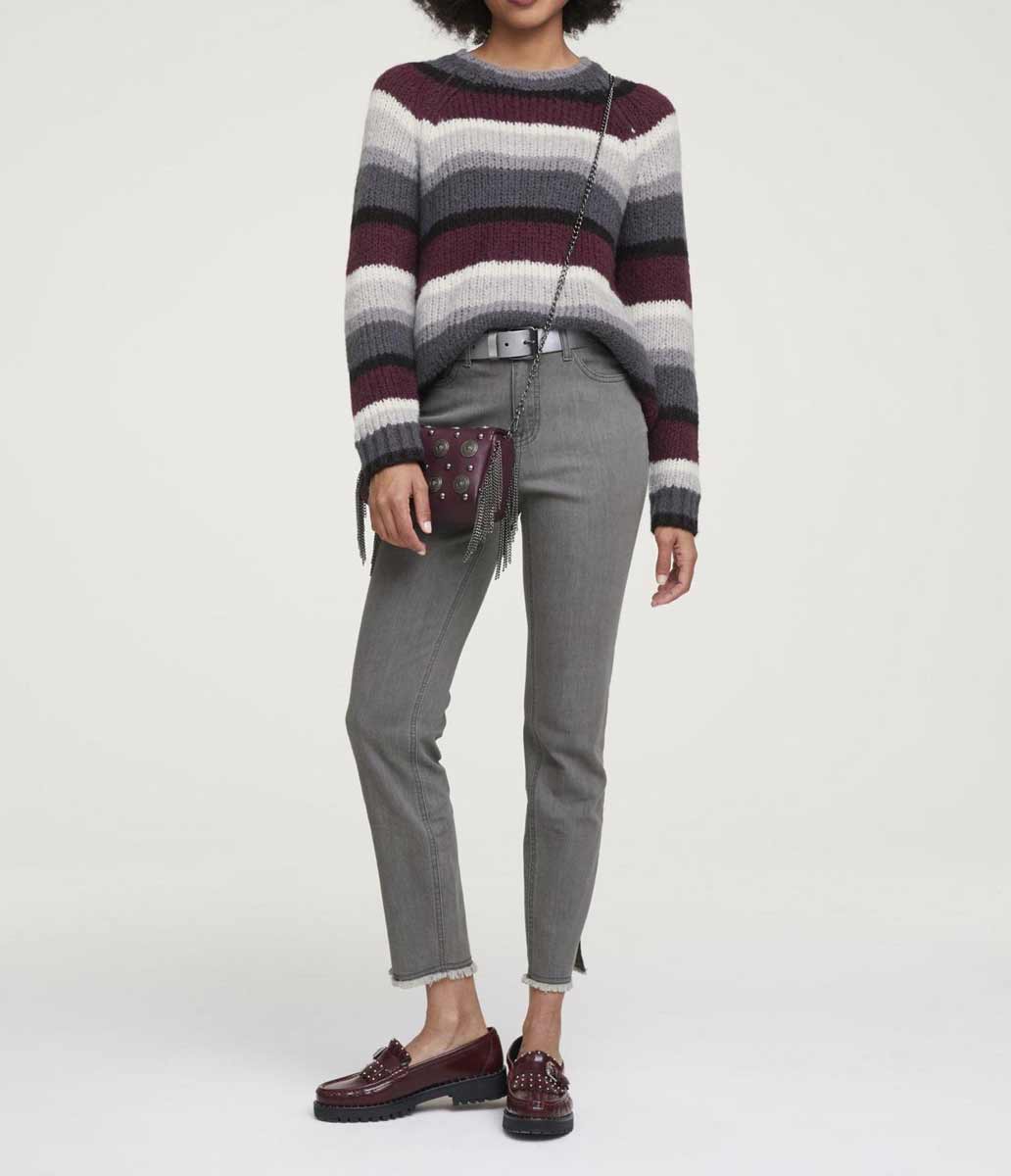 HEINE Damen Grobstrickpullover, bunt