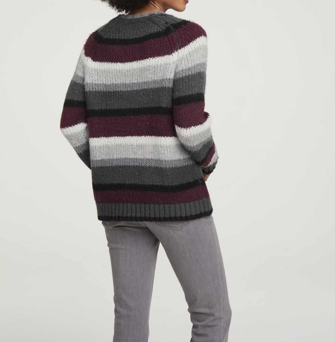 HEINE Damen Grobstrickpullover, bunt