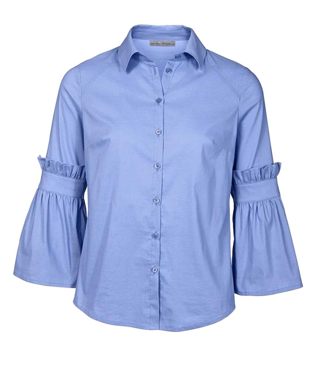 Ashley Brooke Damen Designer-Bluse, blau