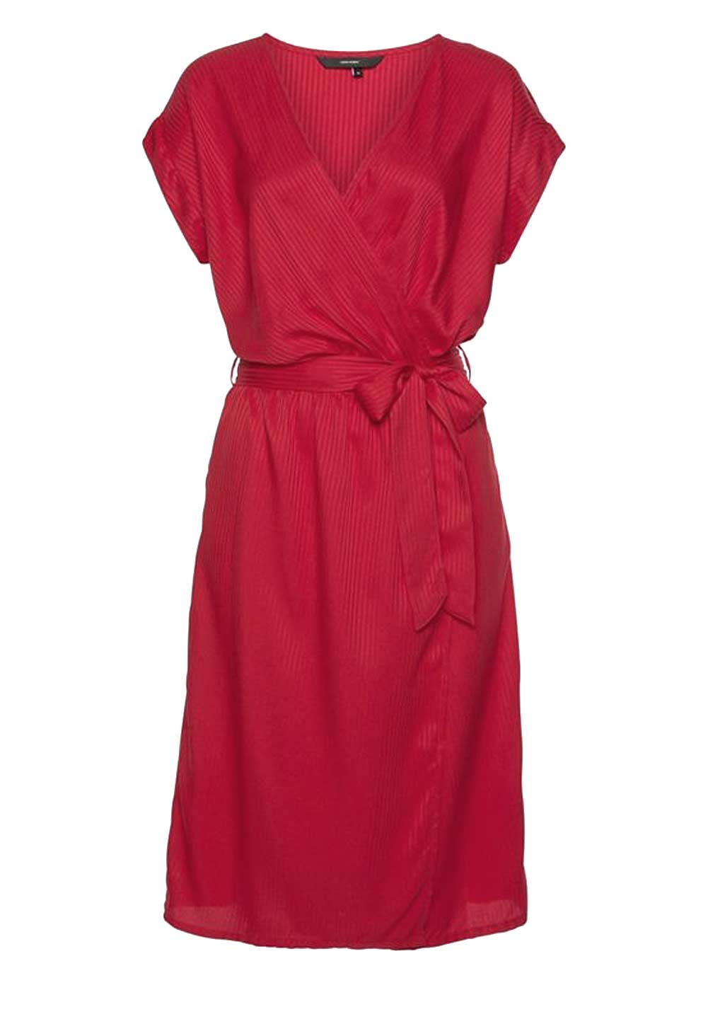 Vero Moda Damen Marken-Wickelkleid "ALLY", rot