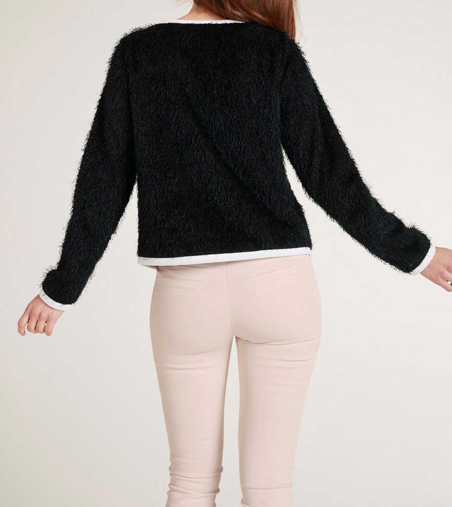 Heine Damen Cardigan, schwarz-weiß