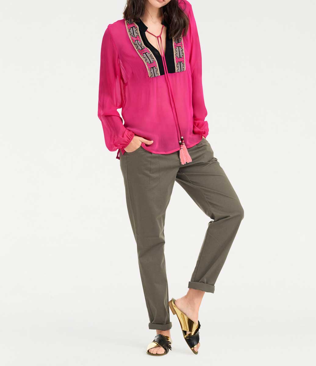 Rick Cardona Damen Designer-Tunika, pink