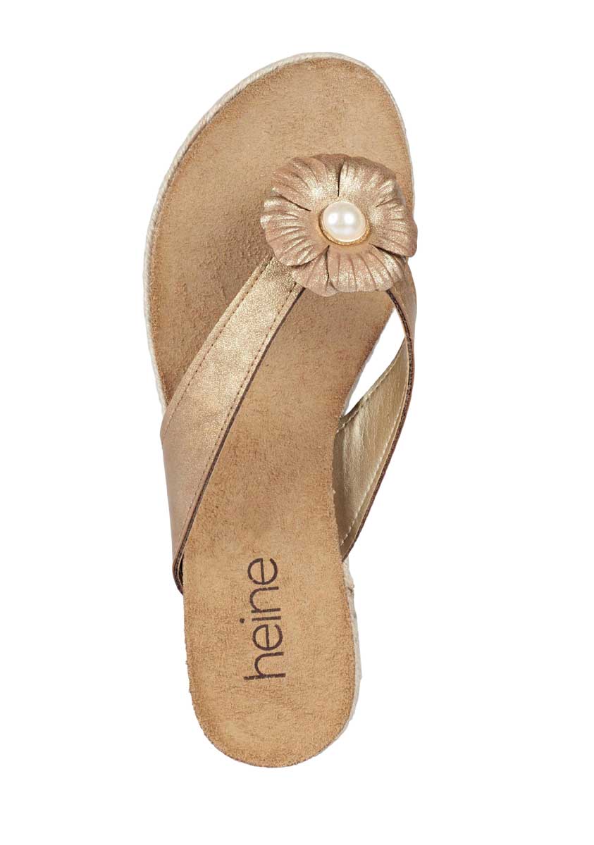 Heine Damen Dianette, goldfarben