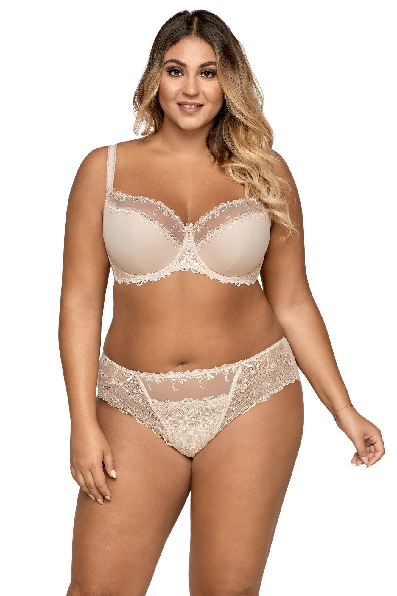 AVA Damen Bügel BH Dessous mit Spitze teilgepolstert Große Brüste Unterwäsche 1030