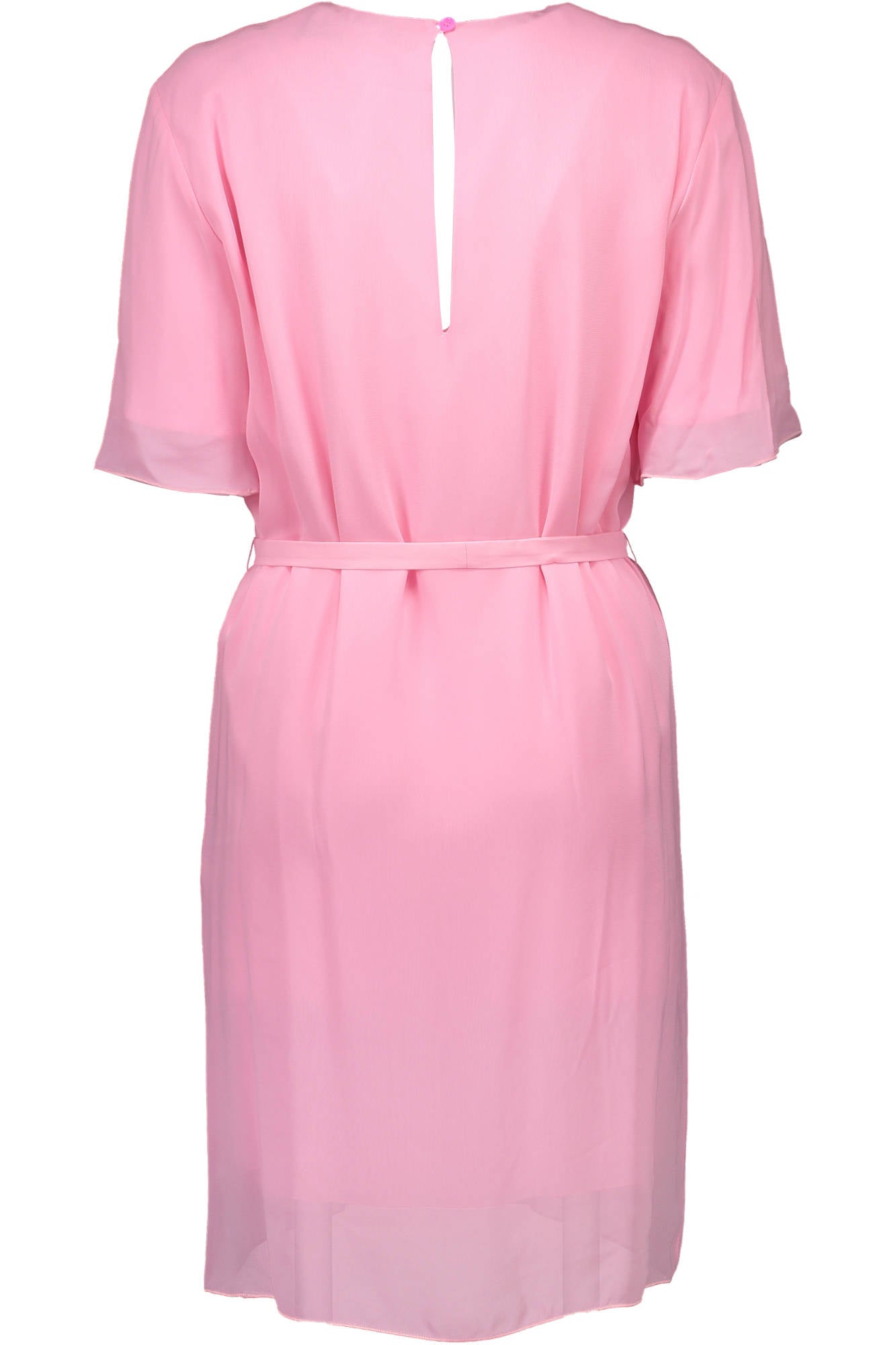 LOVE MOSCHINO Damen Kleid kurzes Sommerkleid Freizeitkleid Tunika mit Rundhalsausschnitt, Kurzarm