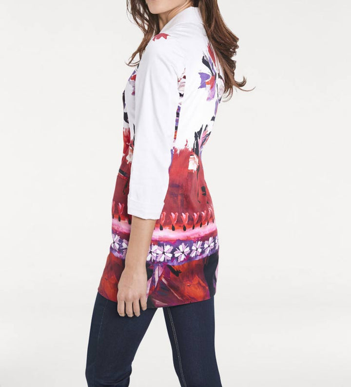 ASHLEY BROOKE Damen Designer-Longblazer, bunt