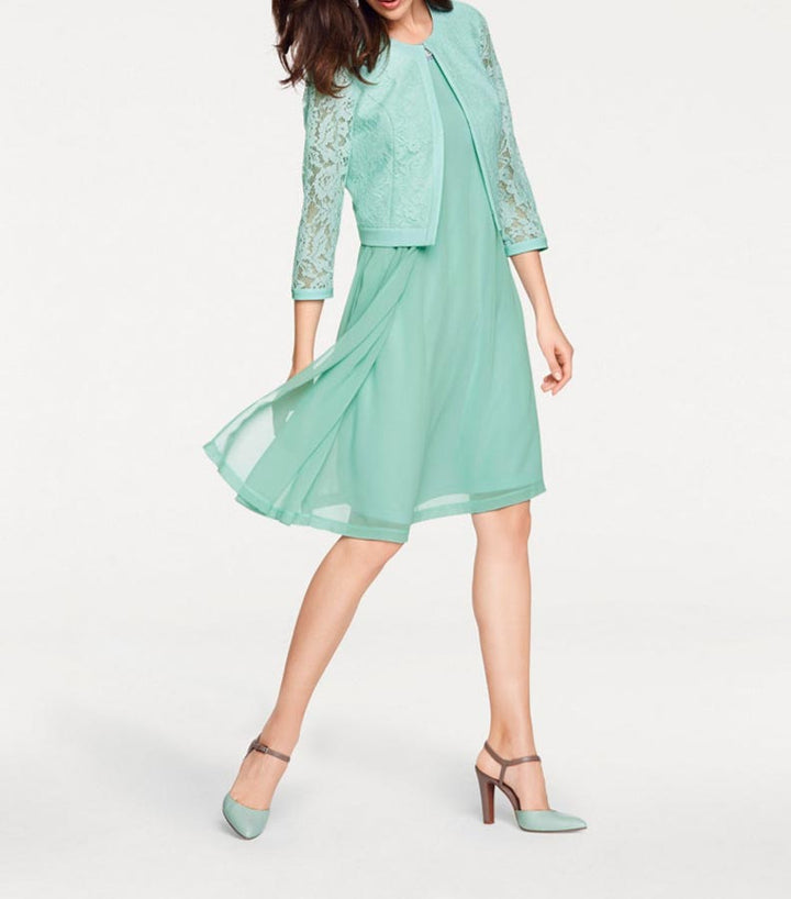 Ashley Brooke Damen Designer-Spitzen-Jacke, mint