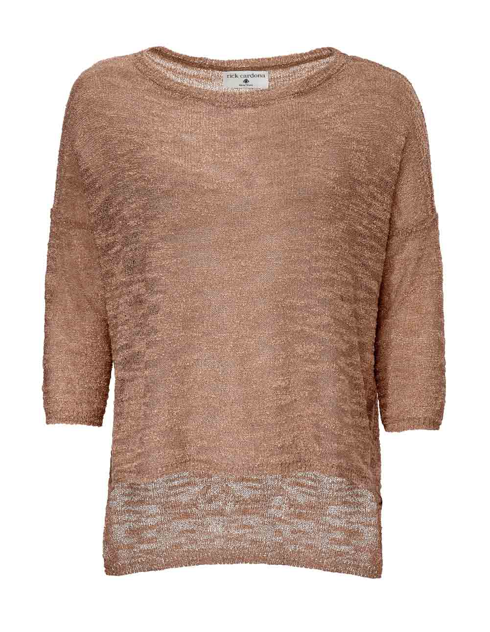 Rick Cardona Damen Designer-Pullover, terracotta