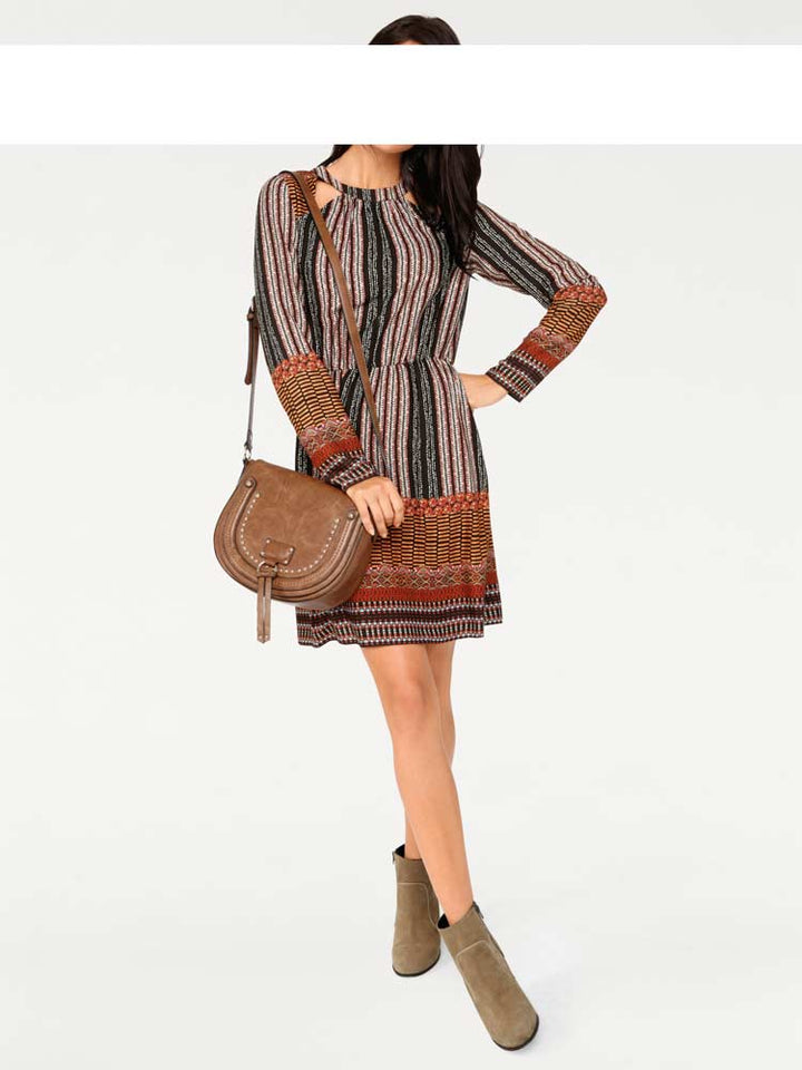 Heine - Best Connections Damen Druckkleid, bunt