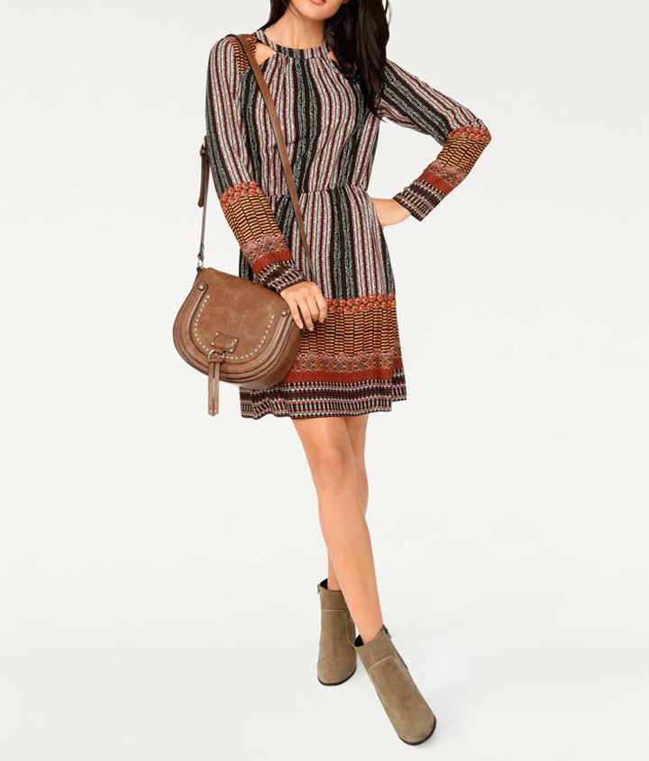 Heine - Best Connections Damen Druckkleid, bunt