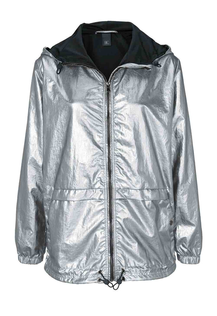 Heine - Best Connections Damen Kapuzenjacke, silberfarben
