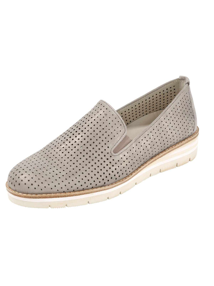 Gabor Damen Marken-Damen-Slipper, puder-metallic