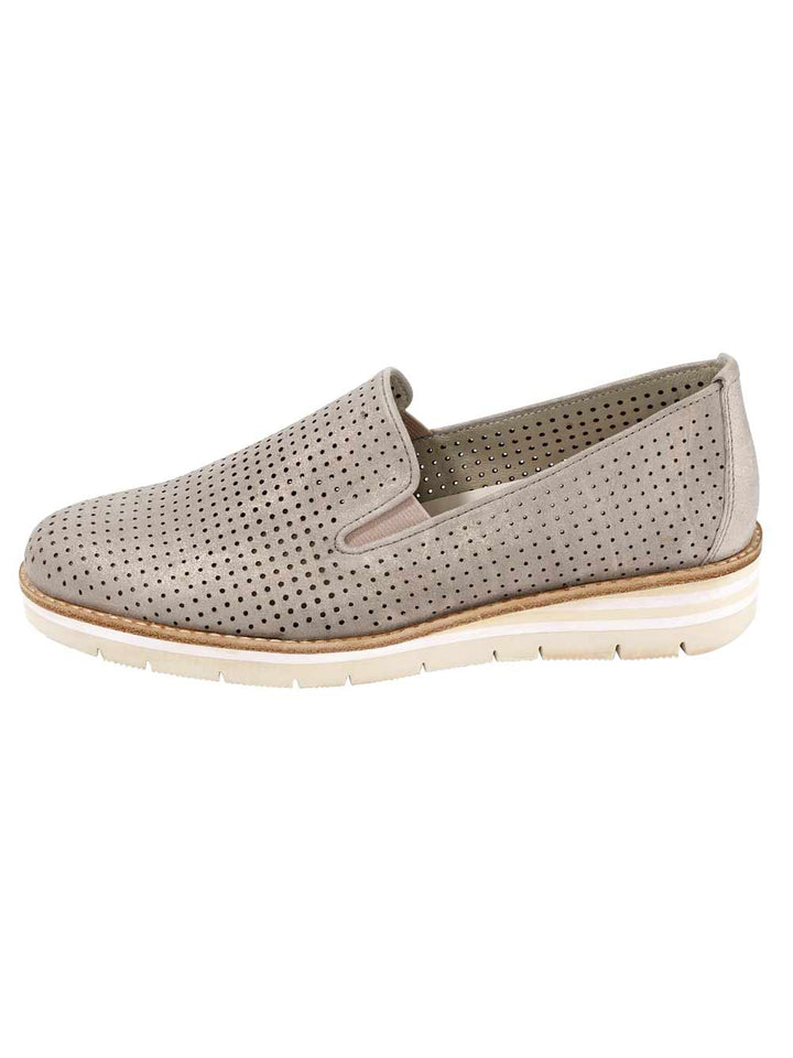 Gabor Damen Marken-Damen-Slipper, puder-metallic