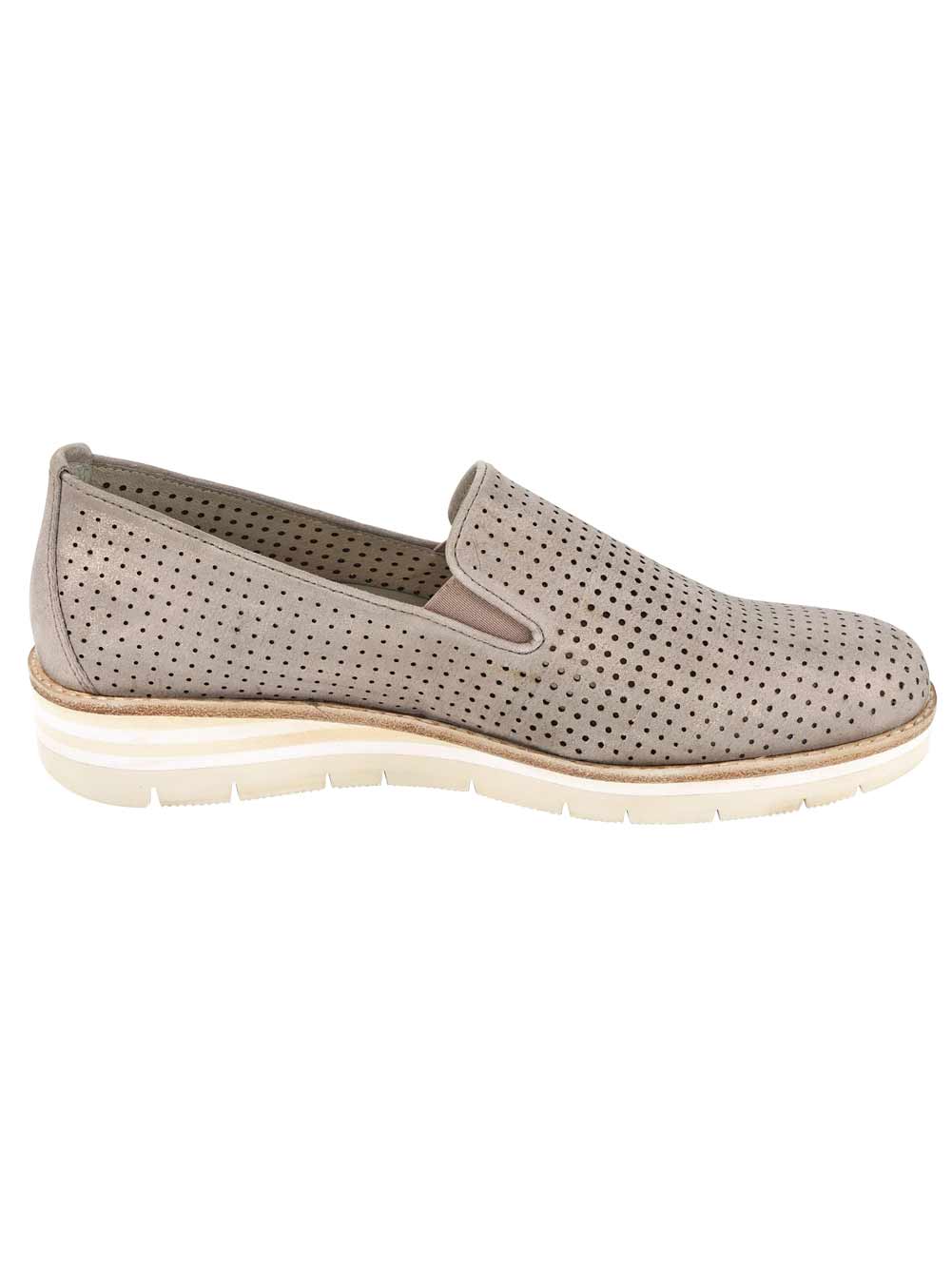 Gabor Damen Marken-Damen-Slipper, puder-metallic