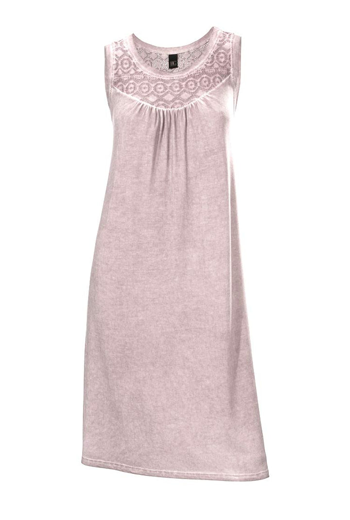 HEINE - BEST CONNECTIONS Damen Kleid m. Spitze, rosé