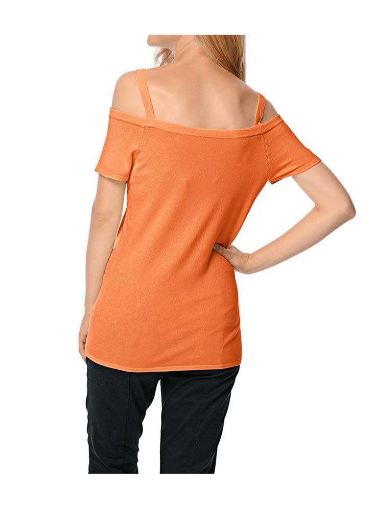 Heine - Best Connections Damen Carrépullover, orange